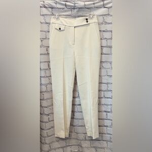 Saks Fifth Avenue Veronica Beard:2 Women Cream Tailored Pants